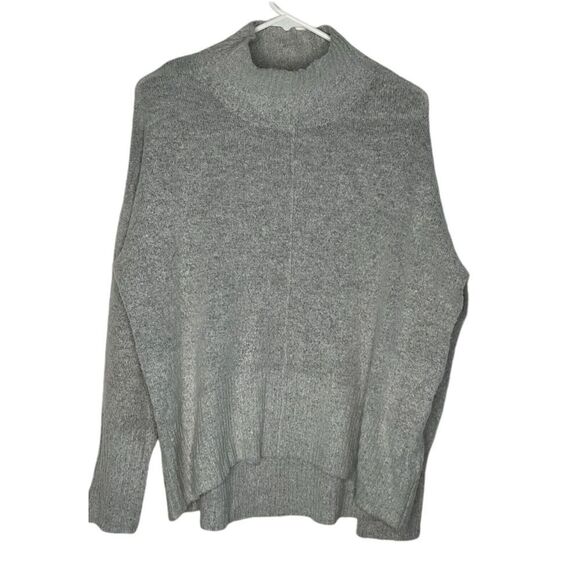 Elan Pullover Women's size M Softly Cowl Neck Oversized Heather Gray‎ Sweater - Picture 7 of 8